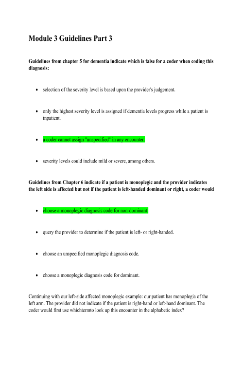 HIT 205 Module 3 Guidelines Part 3